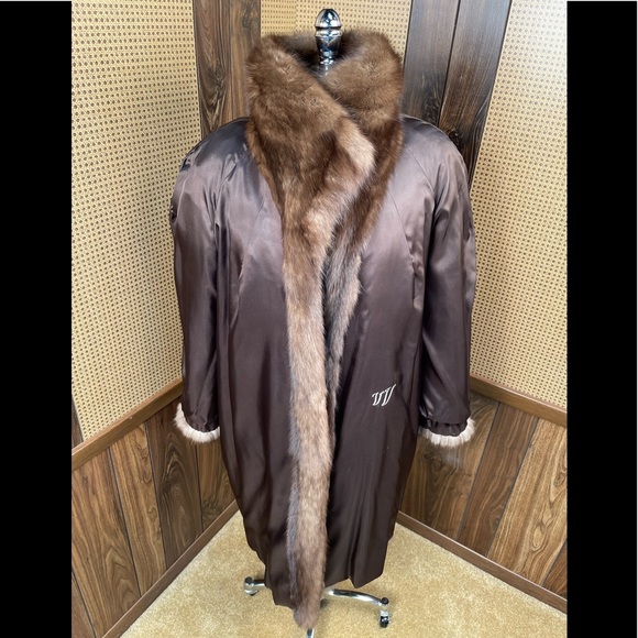 Genuine Silvery Russian Sable Fur Coat Jacket Small - Picture 7 of 11